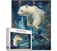 Orso Puzzle 2000 Pezzi, 5D DIY Puzzle Balena Puzzle Adulti e Principianti da 14 Anni, Jigsaw Puzzle Confezione, Giochi Rilassamento e Intelligence Home Wall Room Decor, Regalo Donna, 100x70cm,Model795