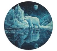 Orso - Puzzle a cerchio da 1000 pezzi, per adulti e bambini, con bordi lisci, giochi di sfide unici, 1000 pezzi (67,5 x 67,5 cm)