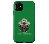 Orso Resist con cappello scout Foxtrot Delta Tango Vintage Custodia per iPhone 11