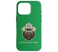 Orso Resist con cappello scout Foxtrot Delta Tango Vintage Custodia per iPhone 16 Pro