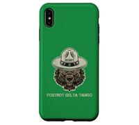 Orso Resist con cappello scout Foxtrot Delta Tango Vintage Custodia per iPhone XS Max