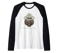 Orso Resist con Cappello Scout Foxtrot Delta Tango Vintage Maglia con Maniche Raglan