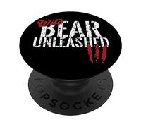 Orso selvaggio scatenato come una bestia PopSockets PopGrip Adesivo