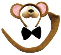 Orso Set Costume per Bambini Naso Libro Giorno Accessorio Adulti Bambini Set