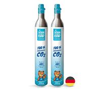 Orso soda, 2 cilindri di CO2 per Quooker Cube | 425 g (60 l) | riempimento premium con anidride carbonica ad alta purezza di tiglio
