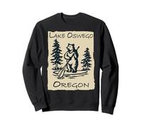 Orso Souvenir del Lago Oswego Oregon su tavola da SUP Felpa