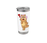 Orso Sposa Velo Matrimonio Bicchiere termico in acciaio inox doppia parete