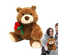 Orso tenero con - peluche soffice animale di peluche per San | 9.45 pollici regalo di peluche, orsacchiotto angelo custode, per la fidanzata in cump