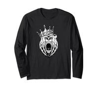 Orso Testa - Orso Arrabbiato - Orso con Una Corona - Re degli Orsi Maglia a Manica