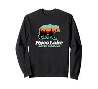 Orso Vintage retrò Hyco Lake North Carolina Felpa