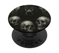 Orso vuole un Halloween satanico con orrore gotico PopSockets PopGrip Adesivo