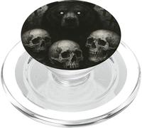 Orso vuole un Halloween satanico con orrore gotico PopSockets PopGrip per MagSafe