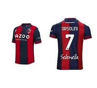 Orsolini 7, Macron Home Bologna, T Shirt Unisex-Adulto, M