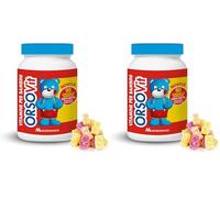 ORSOVIT Multivitaminico Bambini, Caramelle Gommose con Vitamina C, Vitamina D, Vitamina B, Acido Folico - Senza Glutine, Gusto Frutta (90 Caramelle Gommose a Forma di Orsetto) (Confezione da 2)