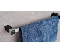 Orta Portasciugamani 52 cm Crom / Legno Supporto Da Parete Moderno OBI
