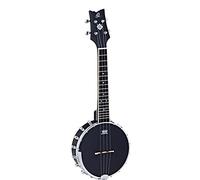 Ortega Banjolele Series Banjolele 4 String + Custodia - Nero (OUBJ100-SBK)