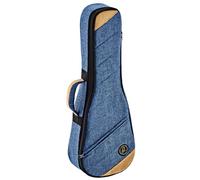 Ortega Custodia Morbida per Ukulele, Colore Blu Oceano | OSOCAUK-CC-OC per ukulele soprano, altezza 64 cm, larghezza 22 cm, con spallacci