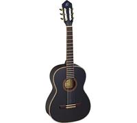 Ortega Guitars Chitarra Concerto Nera Misura 7/8 - Serie Family - include Gig Bag - mogano/top in abete (R221BK-7/8)