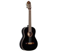 Ortega Guitars Chitarra Concerto Nera Misura Standard - Serie Family - include Gig Bag - mogano/top in abete (R221BK)