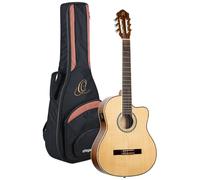 Ortega Guitars Chitarra da concerto Full Size - Family Series Pro - Elettroacustica - Engelmann abete rosso e mogano naturale - Include custodia Gigbag (RCE141NT)