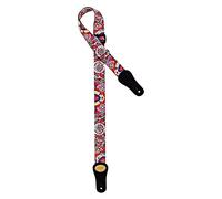 Ortega Guitars KNS-68-U Custodia in Nylon per Ukulele con Pelle Scamosciata, 37 mm, Peace 68