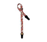 Ortega Guitars KNS-EM-U Custodia in Nylon per Ukulele con Pelle Scamosciata, 37 mm, El Muerto