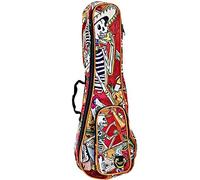 Ortega Guitars KUB-EM-CC Borsa Da Trasporto con Spallacci per Ukulele Da Concerto, El Muerto