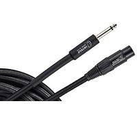 Ortega Guitars OECM-10JX Cavo per Microfono 1/4", 6.3 mm, Jack/Xlr Femmina, Dritto/Dritto, Cotone Nero 3 M/0.75 q