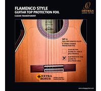 Ortega Guitars OERP-FLAM1 per Battipenna, Pannello Del Top Completo E Ponte, Trasparente, Riutilizzabile