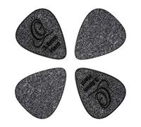 Ortega Guitars OGP-FTH Plettri Morbidi Flex Tech da 3.8 mm, Nero, Confezione da 4