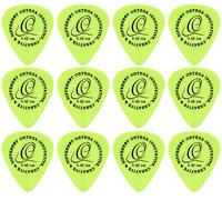 Ortega Guitars OGPST12-060 Plettri S Tech Sandy Feel, 0.6 mm, Confezione da 12