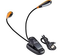 Ortega Guitars OML-D Lampada per Leggio A Doppio Stelo, Usb Ricaricabile