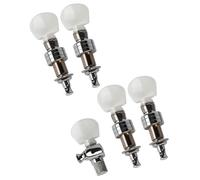 Ortega Guitars OTMBJDC-CR, piroli professionali per banjo a 5 corde, cromati, con pulsanti in ABS bianchi