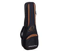 Ortega Guitars OUGB-SO, borsa per ukulele soprano, altezza 55 cm, tracolla larga, in nylon, colore nero