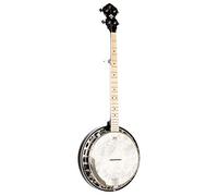 Ortega Guitars Serie Falcon Banjo, con Custodia Morbida, Carbone Trasparente