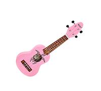 Ortega Guitars Sopranino Tiny Ukulele - Keiki K1 Series - Incisione Sea Turtle - rosa (K1-PNK)