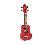 Ortega Guitars Sopranino Tiny Ukulele - Keiki K1 Series - Incisione Sea Turtle - rosso fuoco (K1-RD)