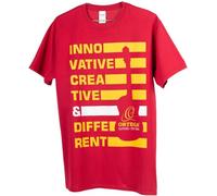 Ortega Guitars T-Shirt Slogan Design - XL - Accessori per Chitarra, Rosso (OBAR-BU-XL)