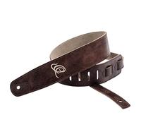 Ortega Guitars Tracolla per Chitarra Regolabile - Chitarra Acustica / Elettrica, Basso Acustico / Elettrico - Suede Series - Pelle Scamosciata, Peat (OSSU-20)