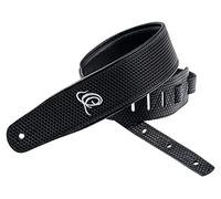 Ortega Guitars Genuine Leather Strap - Chitarra & Basso Acustici/Elettrici - Regolabile - Custom Series - Black Braid (OSCU-4)
