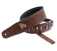 Ortega Guitars Genuine Leather Strap - Chitarra & Basso Acustici/Elettrici - Regolabile - Byzantine Series - Byzantine Brown (OSBY-6)