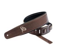 Ortega Guitars Tracolla per Chitarra Regolabile - Chitarra Acustica / Elettrica, Basso Acustico / Elettrico - Artist Series - Vera Pelle, Highland Chocolate (OSAR-5)