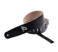 Ortega Guitars Suede Guitar Strap - Chitarra & Basso Acustici/Elettrici - Regolabile - Suede Series - Relax Black (OSSU-60)