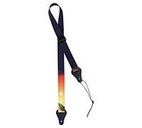 Ortega OUS-SUN - Tracolla in nylon di alta qualità per ukulele, motivo: tramonto, larghezza: 3,7 cm, lunghezza: 135 cm