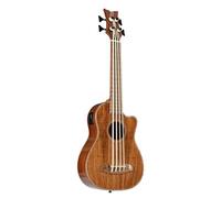 Ortega Guitars Travel Bass elettro-acustico - Serie Lizard - Ukulele Basso - include Gigbag - Acacia, Mogano (CAIMAN-BS-GB)