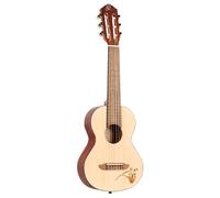 Ortega Guitars Travel Guitar acustica - Mini/Travel Series - Guitarlele 6 corde - top in abete con motivo disegnato a laser (RGL5)