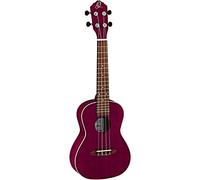 Ortega RURUBY Ukulele da Concerto serie Earth a 18 Tasti, Rosso Lampone Rubino