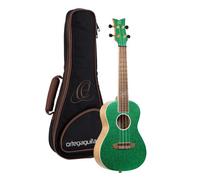 Ortega Guitars Ukulele Concerto Acustico - Element Series - Gig Bag Included - Abete Rosso, Green (RUEL-MGR)
