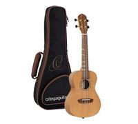 Ortega Guitars RUTI-CC Ukulele da Concerto Serie Timber, Top in Massello di Cedro, Fondo E Fasce in Noce, Tastiera con Intarsi in Acero, Naturale