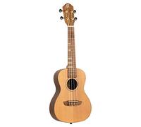 Ortega Guitars RUTI-CC Ukulele da Concerto Serie Timber, Top in Massello di Cedro, Fondo E Fasce in Noce, Tastiera con Intarsi in Acero, Naturale